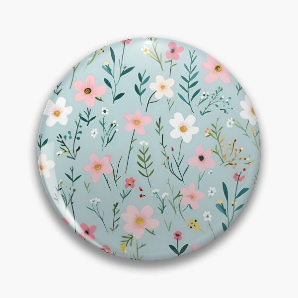 Item preview, Flower pattern in pastel colors and style designed and sold by grebie.