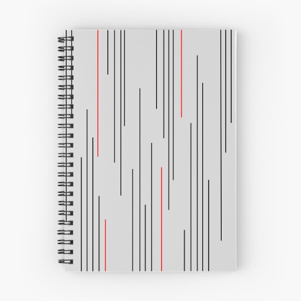 Item preview, Minimal Contemporary Line Abstract Pattern in Red, Black and Gray designed and sold by MellowCat.