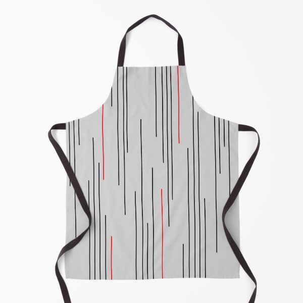 Item preview, Minimal Contemporary Line Abstract Pattern in Red, Black and Gray designed and sold by MellowCat.