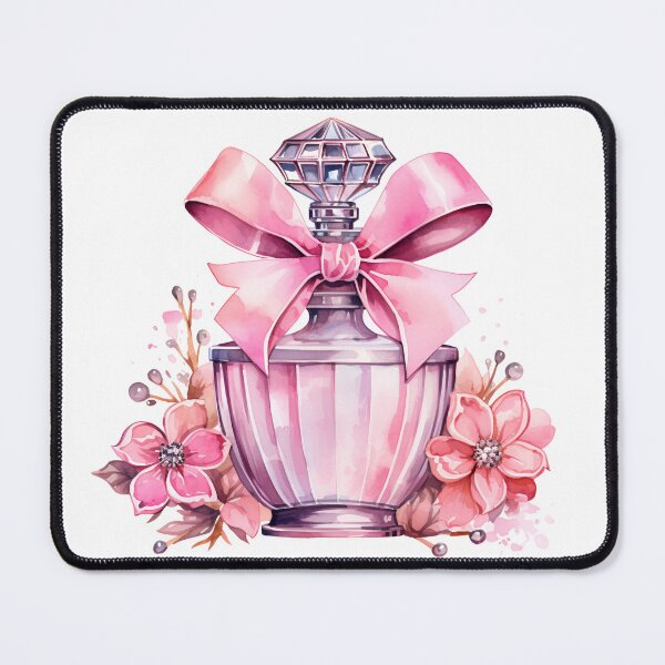 Item preview, Chic beautiful pink watercolor perfume Bottle  designed and sold by Mikkway.