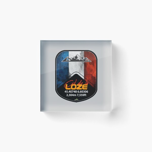 Item preview, Col de la Loze French Alpes France Cycling Sticker T-Shirt 01 designed and sold by OuterShellUK.