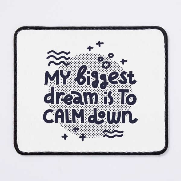 Item preview, Calm down (dark on white) designed and sold by Natalia Mikhaleva.
