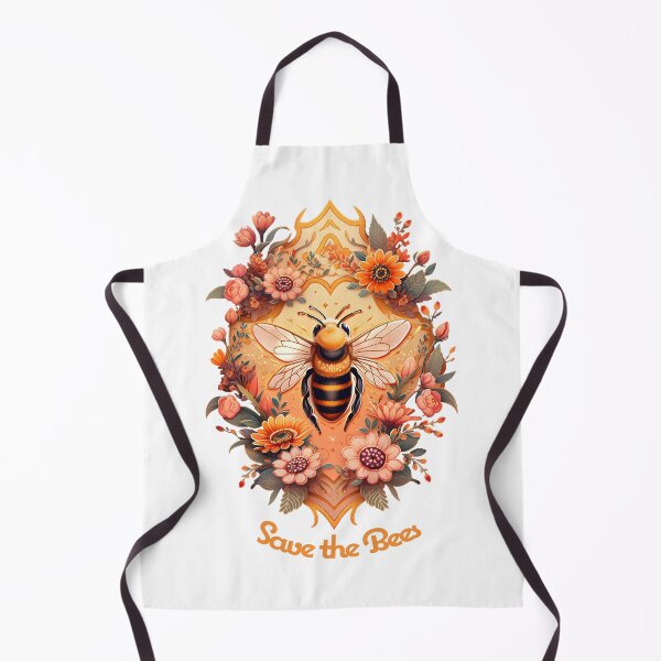 Artikelvorschau, Save the Bees - Beautiful Floral Bee Lover Gift entworfen und verkauft von Shegohi.