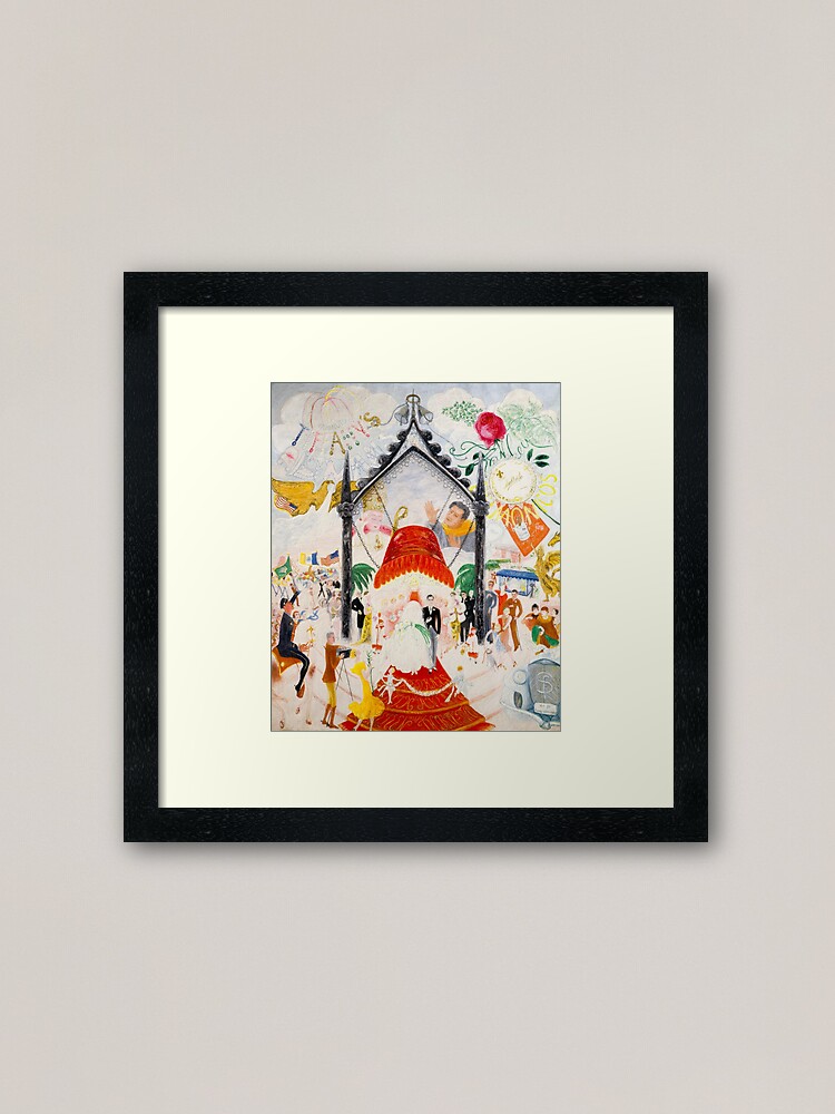 The Cathedrals of Fifth Avenue by Florine Stettheimer, 1931 Framed Art  Print for Sale by vintage wall art