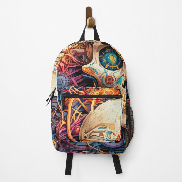 Item preview, Psychedelic Skull Trippy DMT Art designed and sold by Trippinink-.