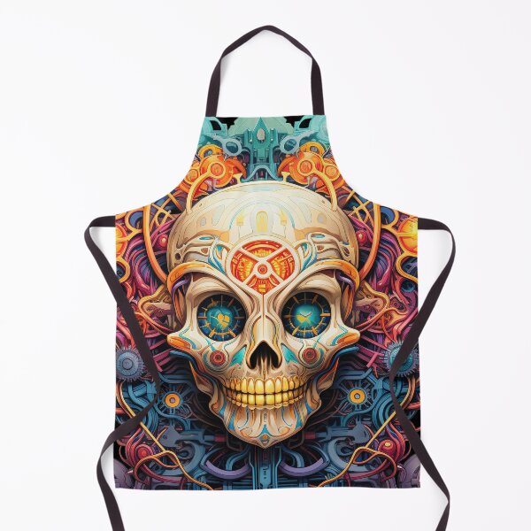 Item preview, Psychedelic Skull Trippy DMT Art designed and sold by Trippinink-.