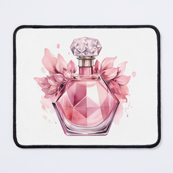 Item preview, Chic beautiful pink watercolor perfume Bottle  designed and sold by Mikkway.