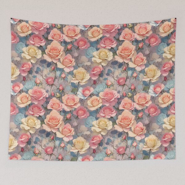 Item preview, Postal Watercolor Rose Floral Pattern 2 designed and sold by Rae-SunshineArt.