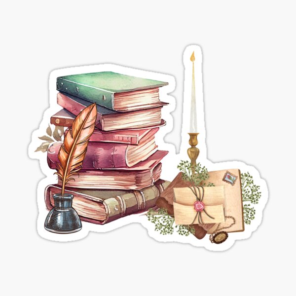 Book Aesthetic Loving To Read Sticker for Sale by Scriblez