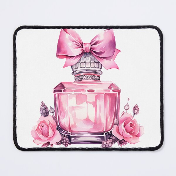 Item preview, Chic beautiful pink watercolor perfume Bottle  designed and sold by Mikkway.