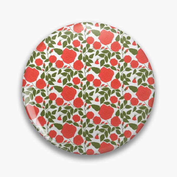 Item preview, Pink roses and buds with green leaves designed and sold by PrettywithColor.