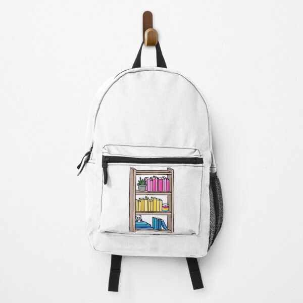 Item preview, Pansexual Pride Bookcase designed and sold by scrambledpegs.