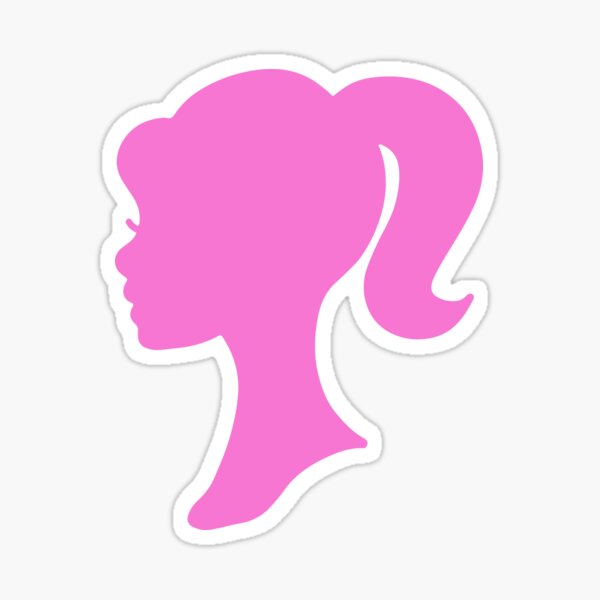 B the Best PINK Silhouette DOLL Sticker for Sale by AbstractCL Redbubble