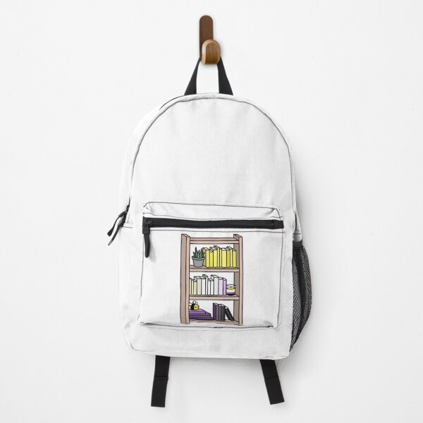 Item preview, Nonbinary Pride Bookcase designed and sold by scrambledpegs.
