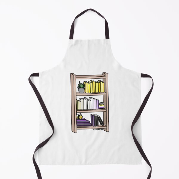 Item preview, Nonbinary Pride Bookcase designed and sold by scrambledpegs.