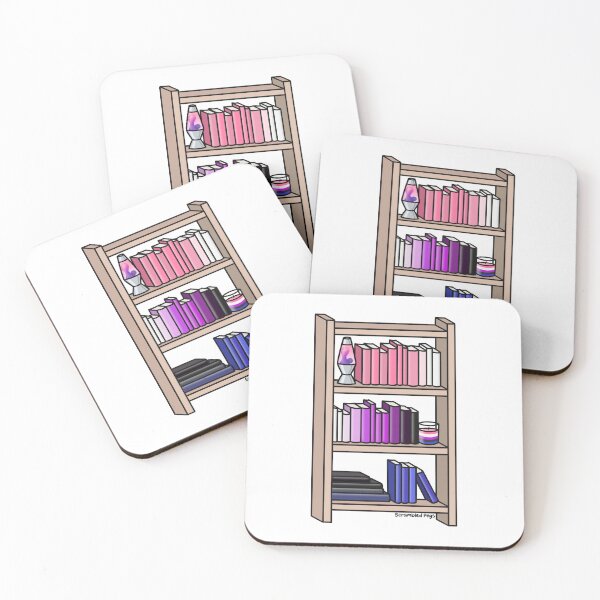 Item preview, Gender Fluid Pride Bookcase designed and sold by scrambledpegs.