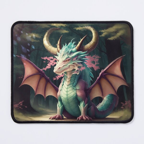 Item preview, Serenity in Blossom: A Pastel Dragon Tale designed and sold by NaughtyDragon.