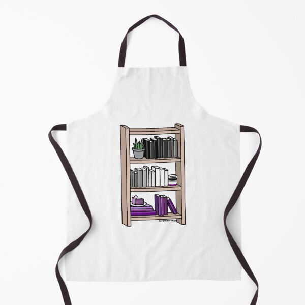 Item preview, Asexual Pride Bookcase designed and sold by scrambledpegs.