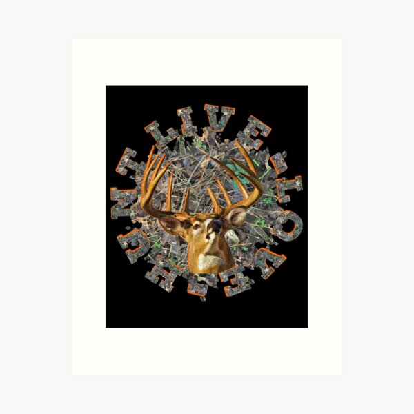 Buck Whitetail Deer Art Print