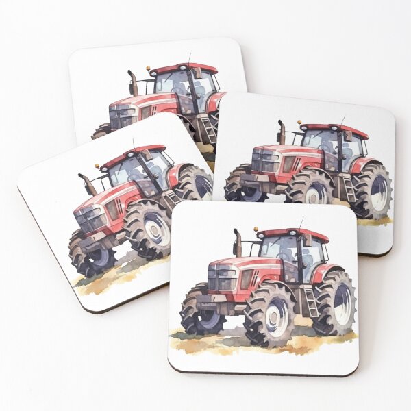 Item preview, Farm Tractor Watercolor designed and sold by backham-design.