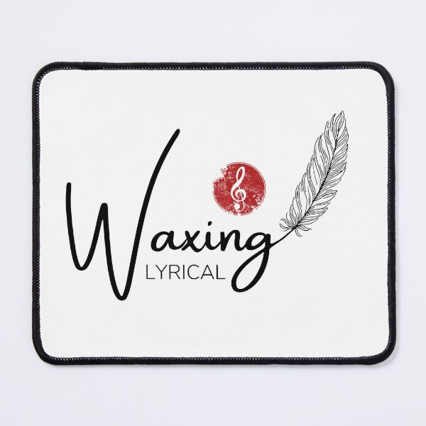 Item preview, Waxing Lyrical Logo - Black & Red designed and sold by WayfaringTribe.