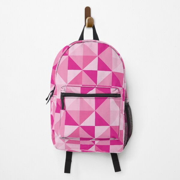 Item preview, Retro Geometric Triangles - Pink designed and sold by latheandquill.