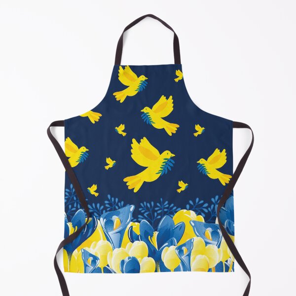 Item preview, DOVE of Ukrainian Blue and Yellow Floral Design designed and sold by Oksidesignsweet.