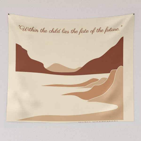 Item preview, Montessori Quote Boho Design designed and sold by TeyMank.