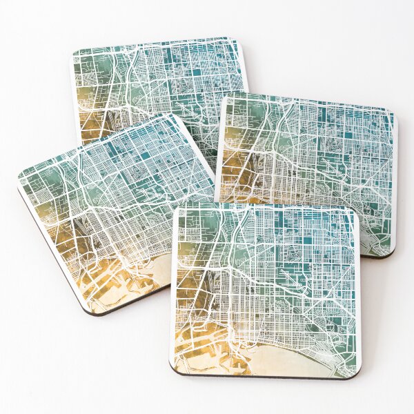 Item preview, Long Beach California City Street Map designed and sold by ArtPrints.