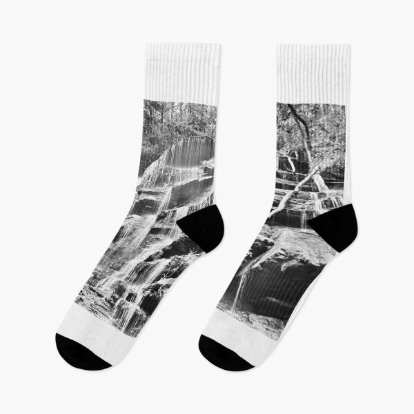 Item preview, Oconee County South Carolina Yellow Branch Falls Black And White designed and sold by LisaWootenPhoto.