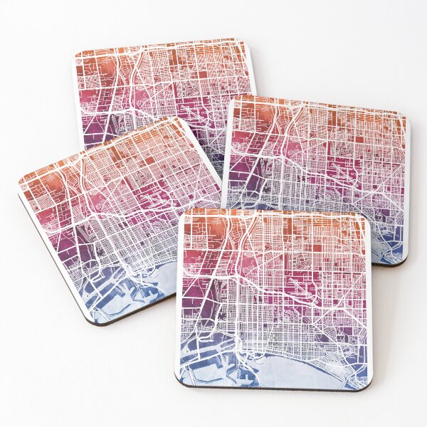 Item preview, Long Beach California City Street Map designed and sold by ArtPrints.