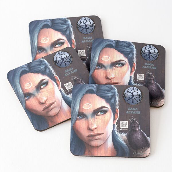 Item preview, DFC: Saga Alvane Wooden Painting - The Girl who Walked Between Worlds designed and sold by Visual Resolutions.