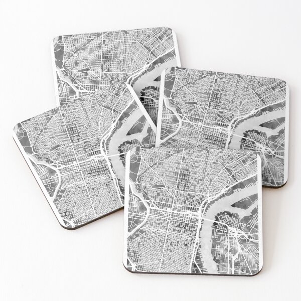 Item preview, Philadelphia Pennsylvania City Street Map designed and sold by ArtPrints.