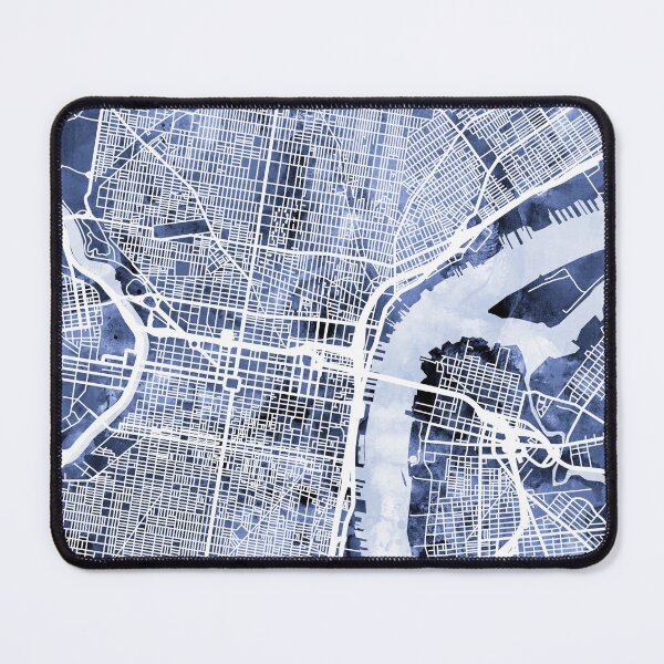 Item preview, Philadelphia Pennsylvania City Street Map designed and sold by ArtPrints.