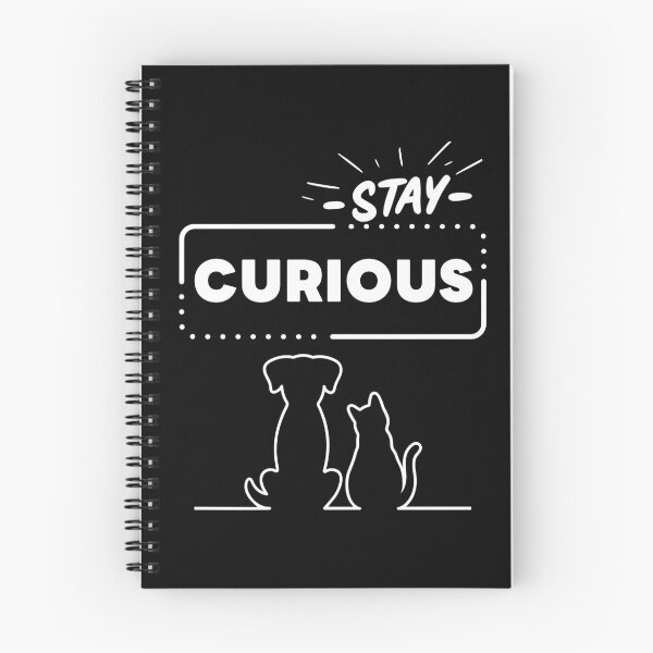 Item preview, Stay Curious Cat & Dog  designed and sold by BunBuntheDog-.