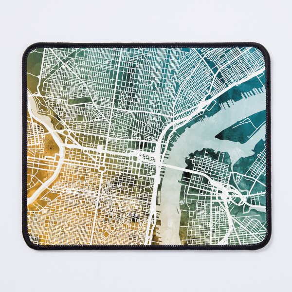 Item preview, Philadelphia Pennsylvania City Street Map designed and sold by ArtPrints.