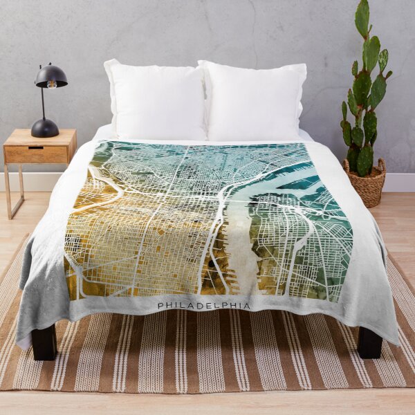 Item preview, Philadelphia Pennsylvania City Street Map designed and sold by ArtPrints.