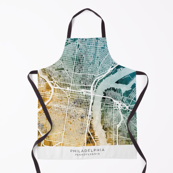Item preview, Philadelphia Pennsylvania City Street Map designed and sold by ArtPrints.