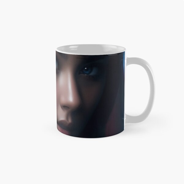 Item preview, Mysterious Assassin Cloaked Woman with Sword Portrait designed and sold by CuratedChoices.