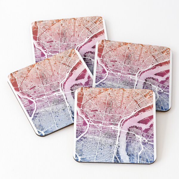 Item preview, Philadelphia Pennsylvania City Street Map designed and sold by ArtPrints.