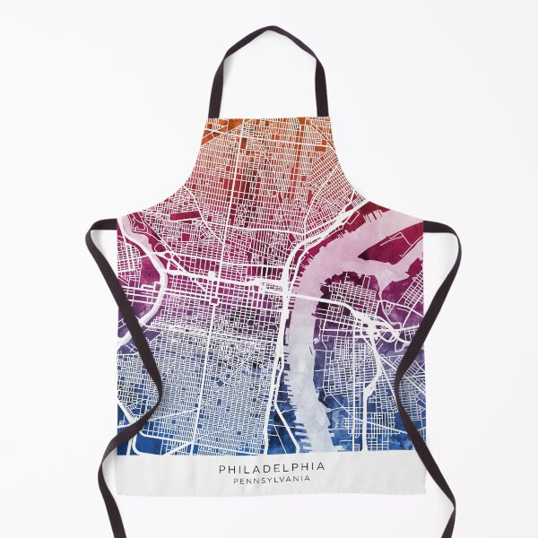 Item preview, Philadelphia Pennsylvania City Street Map designed and sold by ArtPrints.