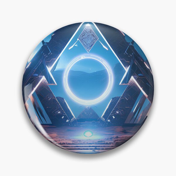 Item preview, Bioluminicent neom glowing stargate in front of a pyramid, cinematic designed and sold by Gabi.Media.