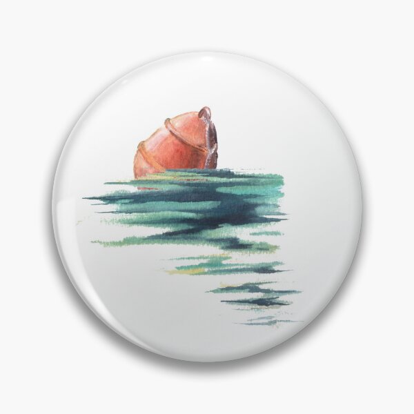 Item preview,  Watercolor red buoy at the sea Hand drawing.  designed and sold by BartolArt.