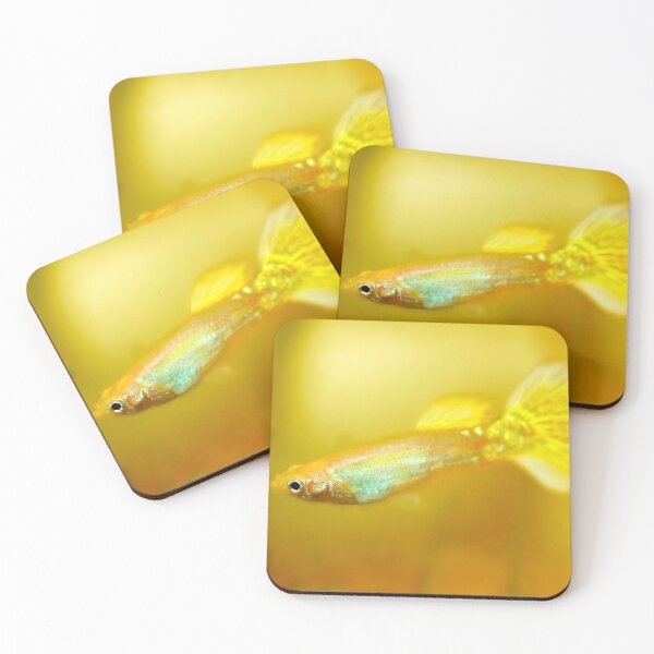 Item preview, Yellow Guppy Fish by heidiannemorris © designed and sold by FOLK ART FUSION by heidiannemorris.