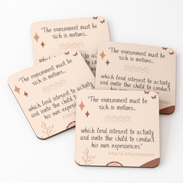 Item preview, Montessori Quote Boho Design designed and sold by TeyMank.