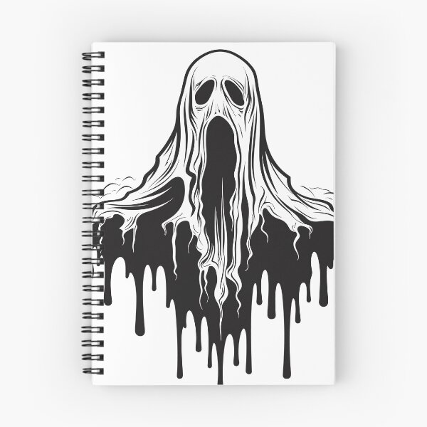 Item preview, A spooky ghost with black and white colors designed and sold by ColorDesign38.