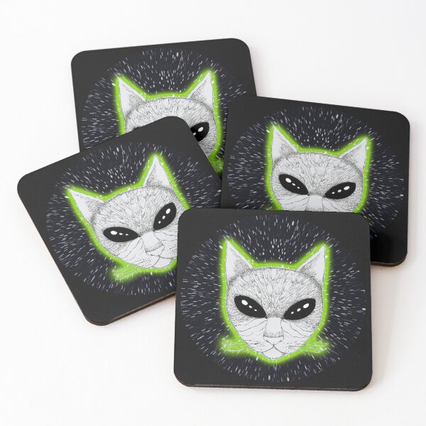 Item preview, SpaceCat V (round) designed and sold by SpaceCatVisions.