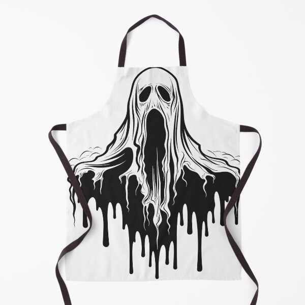 Item preview, A spooky ghost with black and white colors designed and sold by ColorDesign38.