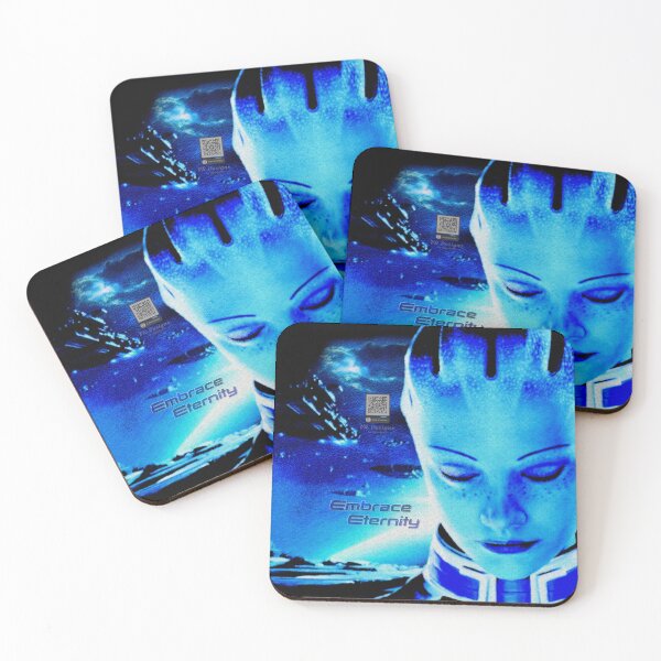 Item preview, EMBRACE ETERNITY: A Liara T'Soni Digital Glass Painting designed and sold by Visual Resolutions.