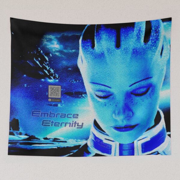 Item preview, EMBRACE ETERNITY: A Liara T'Soni Digital Glass Painting designed and sold by Visual Resolutions.